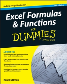 Image for Excel formulas & functions for dummies