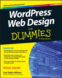 Image for WordPress web design for dummies
