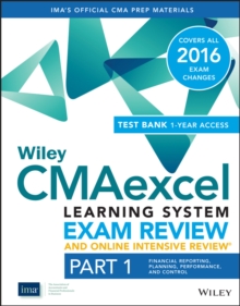 Image for Wiley CMAexcel Learning System Exam Review 2016 and Online Intensive Review : Part 1, Financial Planning, Performance and Control Set