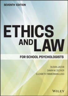 Image for Ethics and law for school psychologists.