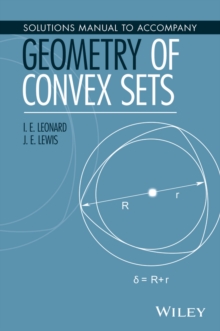 Image for Solutions manual to accompany Geometry of convex sets