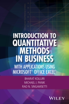 Image for Introduction to quantitative methods in business: using Microsoft Office Excel