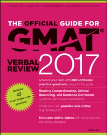 Image for The official guide for GMAT verbal review 2017 with online question bank and exclusive video