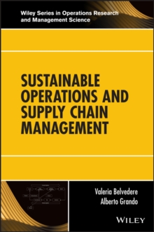 Image for Sustainable operations and supply chain management