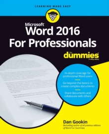 Image for Word 2016 For Professionals For Dummies