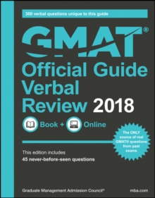 Image for GMAT Official Guide 2018 Verbal Review: Book + Online