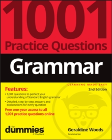 Image for 1,001 grammar practice questions for dummies
