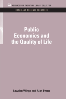 Image for Public economics and the quality of life
