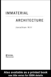 Image for Immaterial architecture