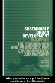 Image for Sustainable urban development
