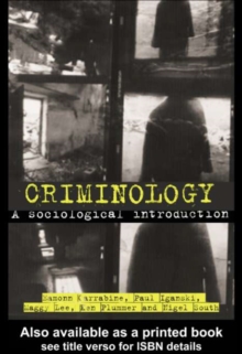 Image for Criminology: a sociological introduction