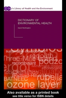 Image for Dictionary of environmental health