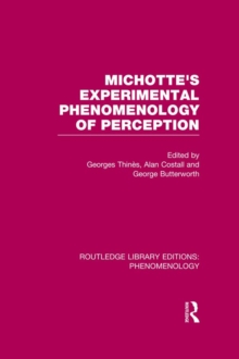 Image for Michotte's experimental phenomenology of perception