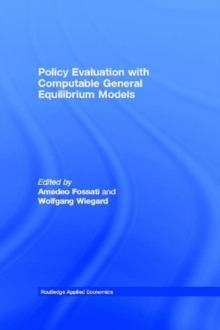 Image for Policy Evaluation With Computable General Equilibrium Models