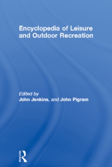 Image for Encyclopedia of Leisure and Outdoor Recreation
