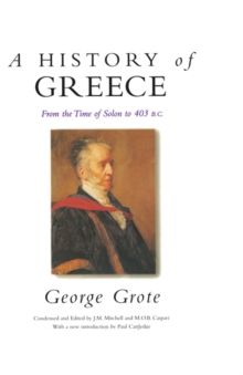 Image for A History of Greece: From the Time of Solon to 403 B.C