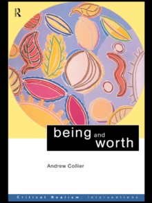 Image for Being and worth