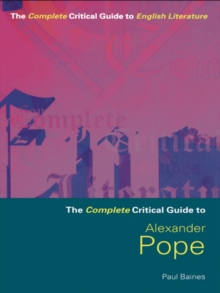 Image for The complete critical guide to Alexander Pope