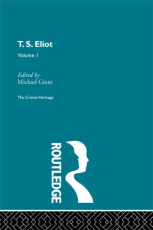 Image for T.S. Eliot Volume I