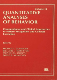 Image for Quantitative analyses of behavior.: (Computational and clinical approaches to pattern recognition and concept formation)