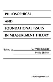 Image for Philosophical and foundational issues in measurement theory