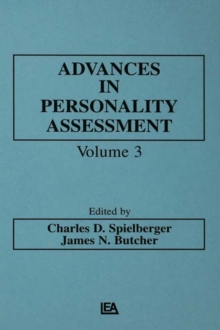 Image for Advances in Personality Assessment: Volume 3