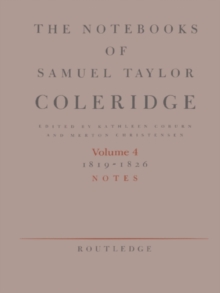 Image for The notebooks of Samuel Taylor Coleridge.: (1819-1826)