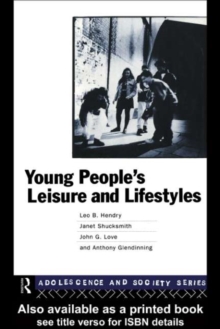 Image for Young People's Leisure and Lifestyles