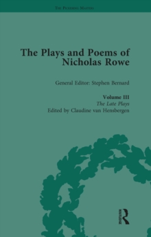 Image for The plays and poems of Nicholas Rowe.