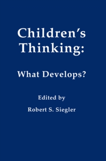 Image for Children's Thinking: What Develops?