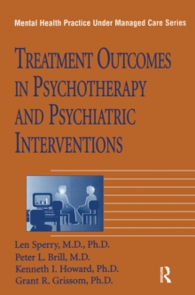 Image for Treatment outcomes in psychotherapy and psychiatric interventions