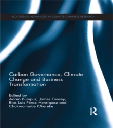 Image for Carbon governance, climate change and business transformation