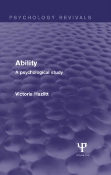 Image for Ability: a psychological study