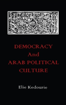 Image for Democracy and Arab political culture