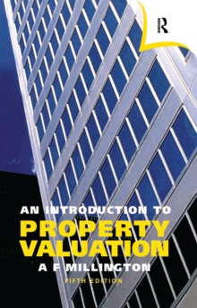 Image for An introduction to property valuation