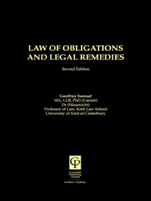 Image for Law of obligations & legal remedies.