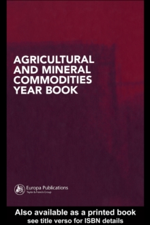 Image for Agricultural and Mineral Commodities Year Book