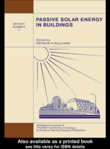 Image for Passive solar energy in buildings