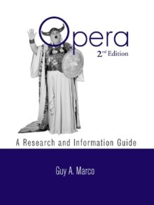 Image for Opera: a research and information guide