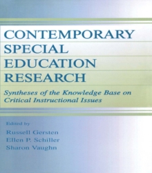 Image for Contemporary special education research: syntheses of the knowledge base on critical instructional issues