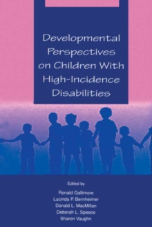 Image for Developmental perspectives on children with high incidence disabilities