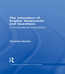 Image for The intonation of English statements and questions: a compositional interpretation