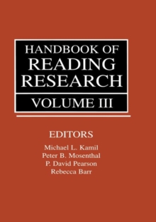 Image for Handbook of Reading Research, Volume III