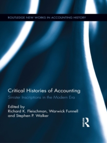 Image for Critical histories of accounting: sinister inscriptions in the modern era