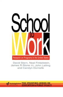Image for School to work: research on programs in the United States