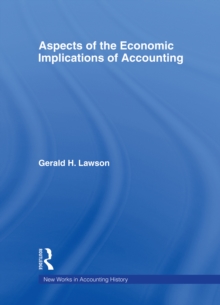 Image for Aspects of the Economic Implications of Accounting