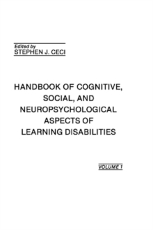 Image for Handbook of cognitive, social, and neuropsychological aspects of learning disabilities