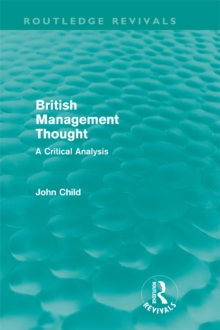 Image for British Management Thought