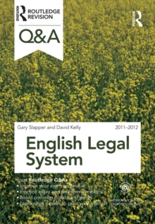 Image for Q&A English legal system 2011-2012