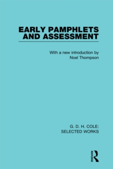 Image for G.D.H. Cole: early pamphlets & assessment
